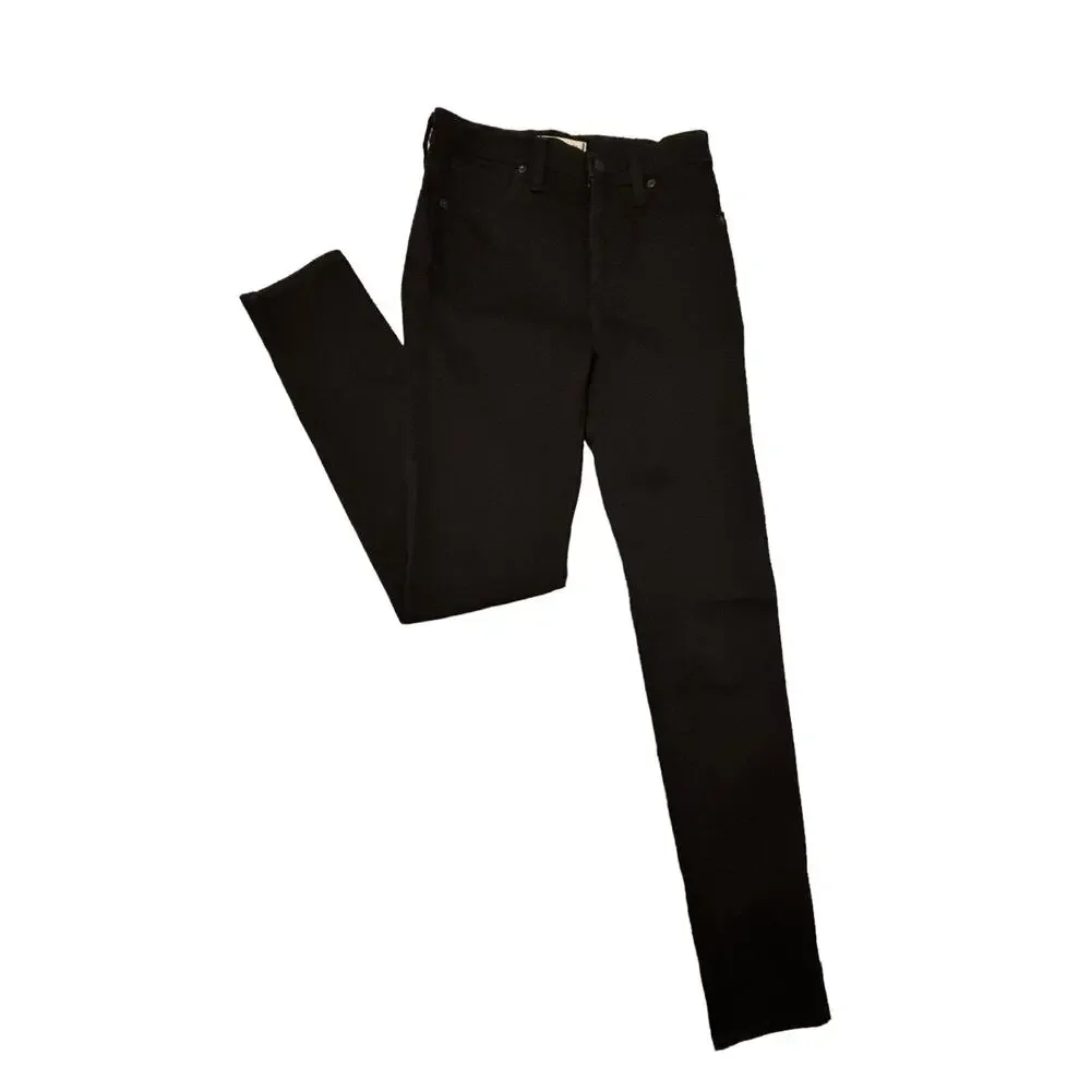 Madewell - Womens - Black 10" High Rise Skinny Denim Jean - Size 26 - Picture 2 of 11